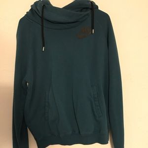 Nike Scoop-Neck Sweatshirt (Teal-Green Large)